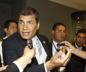 Rafael Correa nel Vertice Ibero-americano