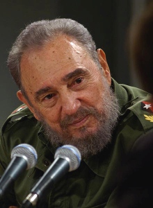 Fidel Castro nella Mesa Redonda. Foto: Ismael Francisco/ Cubadebate.