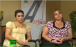 Adriana Perez (a sinistra) ed Elizabeth Palmeiro