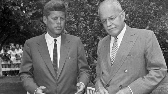 JFK in questa foto è con l'uomo che decise la sua sorte? Foto: Corbis/Bettmann