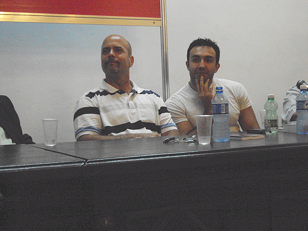 Gerardo e Salim durante la presentazione