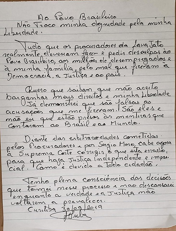 carta Lula
