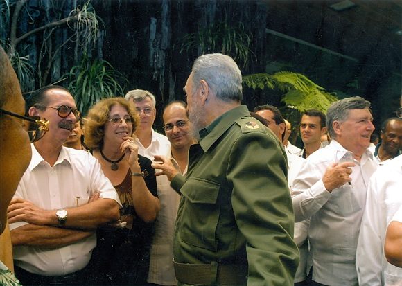 Riunione di Fidel con ambasciatori cubani nel Palazzo della Rivoluzione, 2004, Foto Minrex